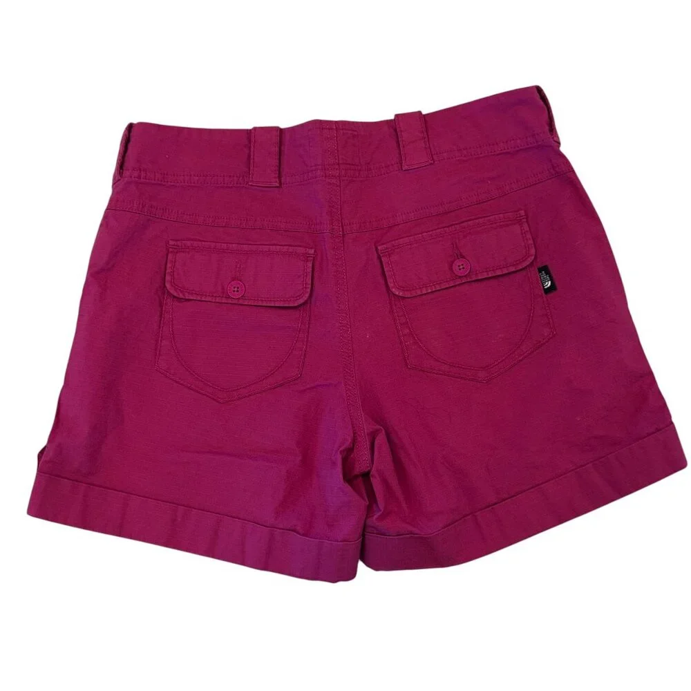 Like new! The North Face Rip Stop Pink Mid-Rise Shorts Size 4 - Picture 2 of 8